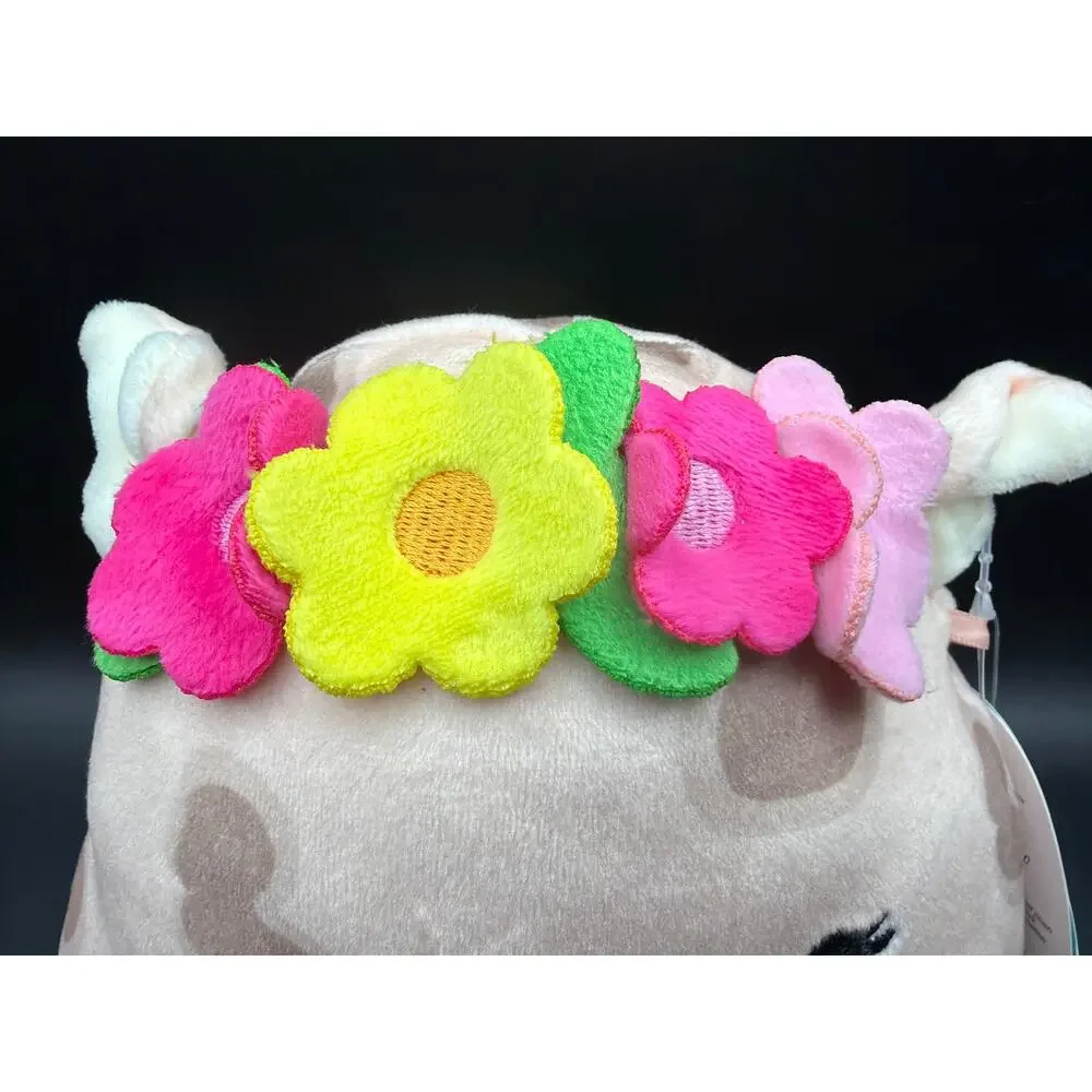 Squishmallows Aquitaine Pig with Flower Crown 8